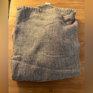 Outlier Grid Linen Towel 100% linen made in NYC EUC gray